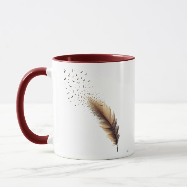 Taza Pensamiento de Feathered (Izquierda)