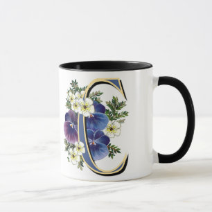 Taza Pensamiento pintado a mano IInitial - C