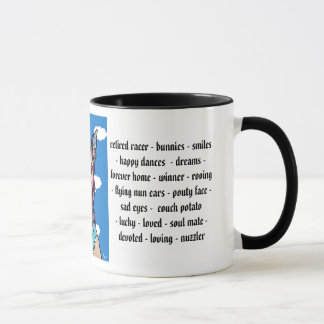 Taza Pensamientos del galgo