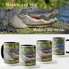 Taza Pensando en ti como un lagarto