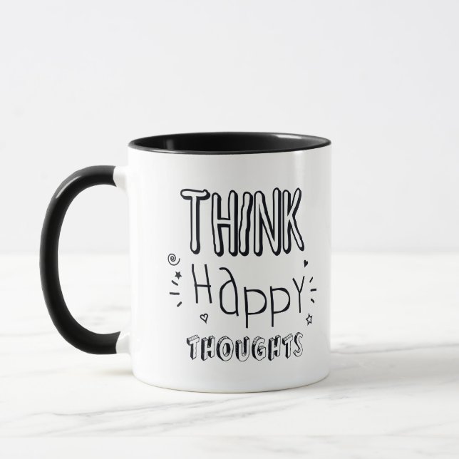 Taza PENSAR EN PENSAMIENTOS Felices (Izquierda)