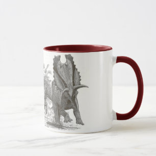 Taza Pentaceratops Gregory Paul del dinosaurio