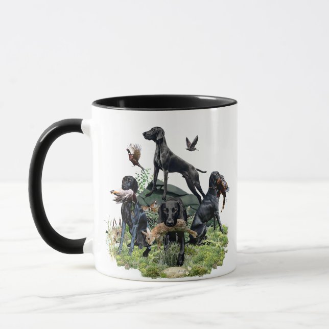 Taza Pentadores de cortometraje de alemán negro (Izquierda)