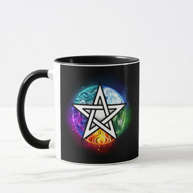 Taza Pentagrama de Wiccan (Izquierda)
