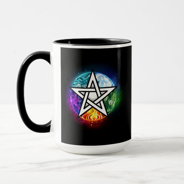 Taza Pentagrama de Wiccan (Izquierda)