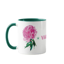 Peonía Rosa Estrella Femenina Moderna Personalizar