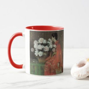 Taza Peonías por William Merritt Chase, Arte fino vinta