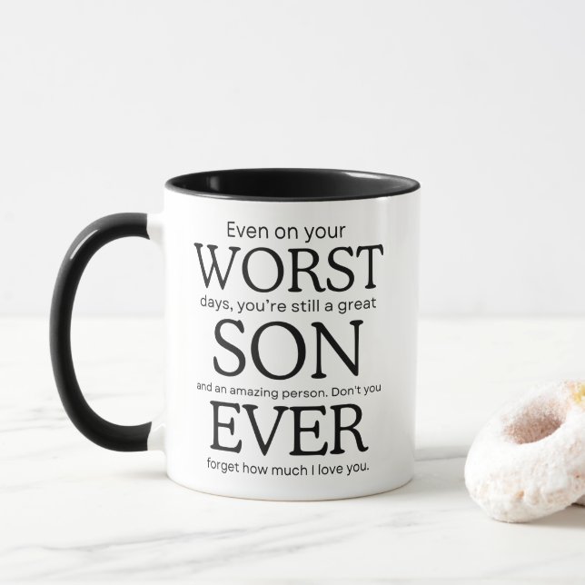 Taza Peor Hijo de la Historia (Con donut)
