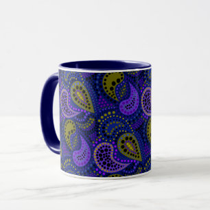 Taza Pepinos turcos patrón abstracto de lunares