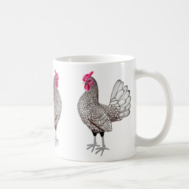 Taza pequena del gallo de Sebright (Derecha)