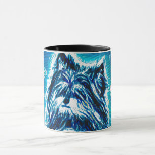 Taza Pequeña Doggy de azul