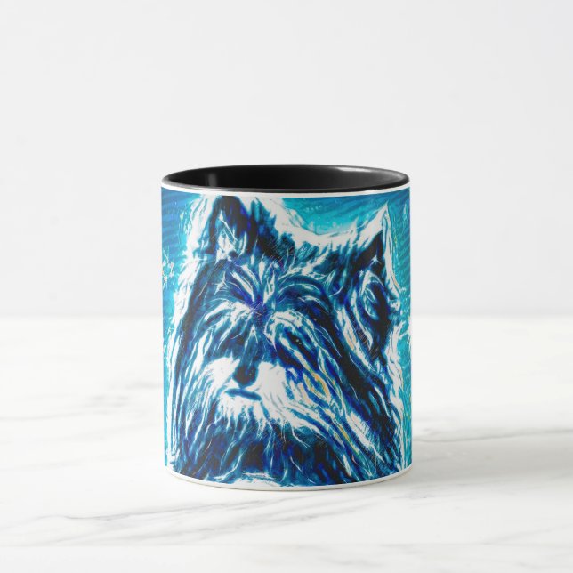 Taza Pequeña Doggy de azul (Centro)