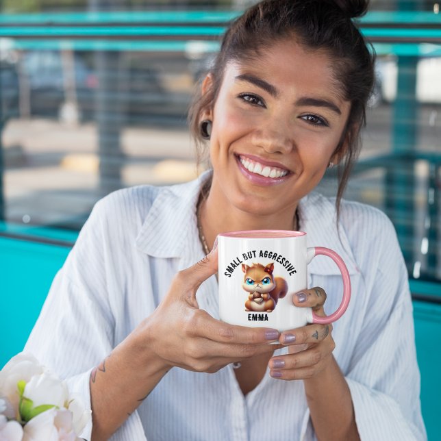 Taza Pequeña Pero Agresiva Ardilla De Cuta Y Enojo, Gra (Subido por el creador)