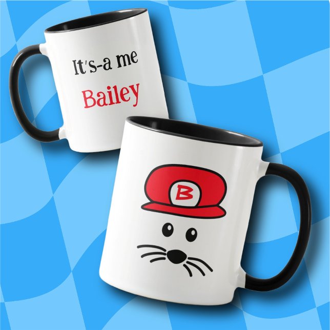 Taza Pequeña ratonera de la capa roja del personalizabl (Subido por el creador)