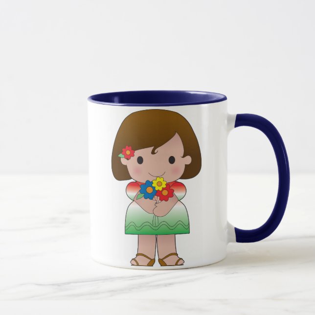 Taza Pequeño chica mexicano (Derecha)
