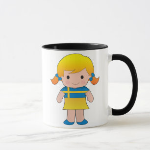 Taza Pequeño chica sueco
