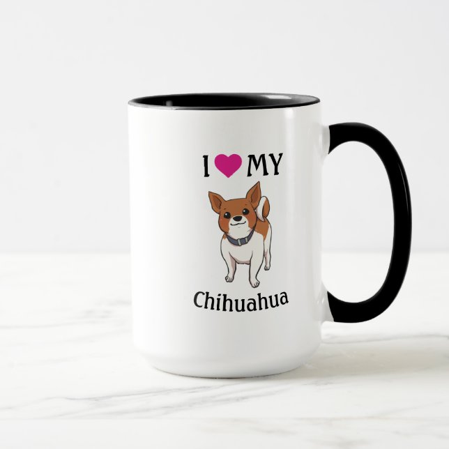 Taza Pequeño chihuahua personalizada (Derecha)