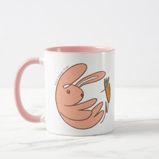Taza Pequeño conejito y arte animal estrecho