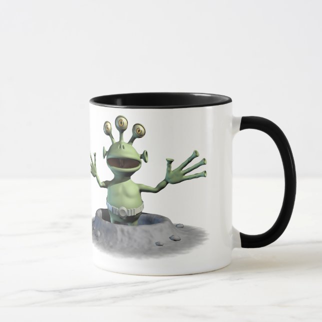 Taza Pequeño extranjero verde (Derecha)