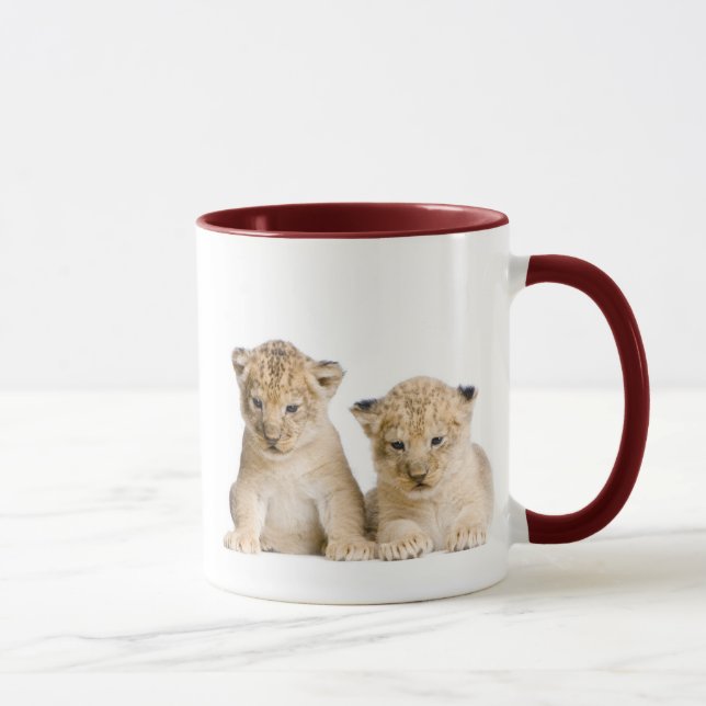 Taza Pequeño león Cubs lindo (Derecha)