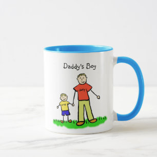 Taza Pequeño mocoso de papá (Personalizar rubio)