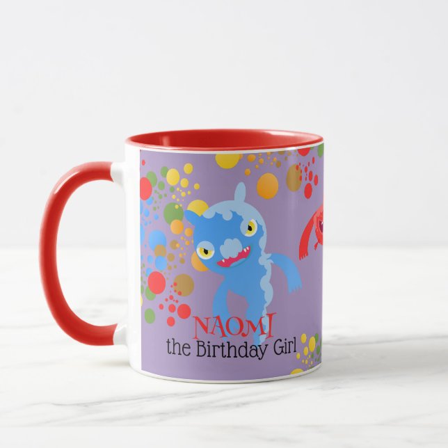 Taza Pequeño Monstruo Fiesta y fiesta de cumpleaños de  (Izquierda)