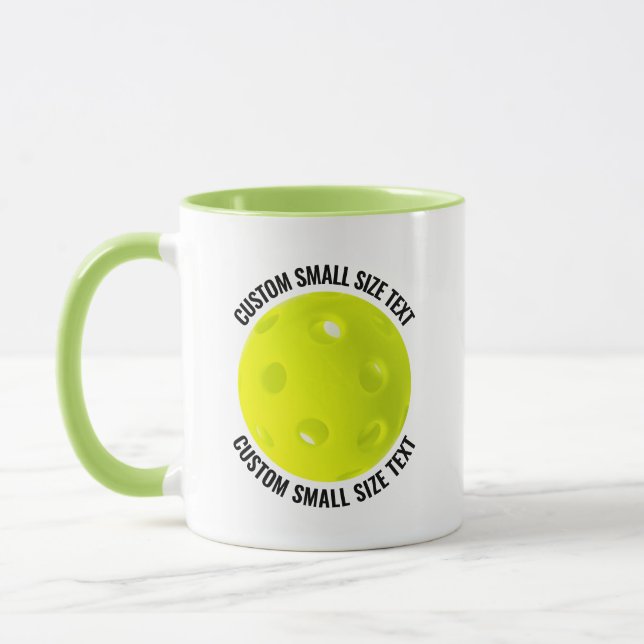 Taza Pequeño Texto LIMA VERDE Combo 11oz Pickleball Per (Izquierda)