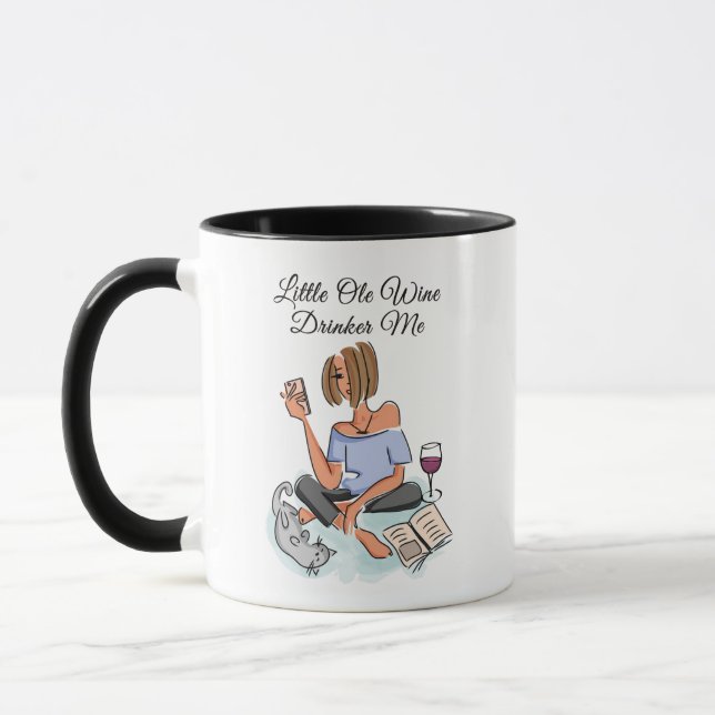Taza Pequeño Vino Bebedor Yo (Izquierda)