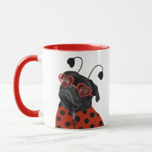 Taza Pequeño y lindo Pug de amor   Pug Lovers