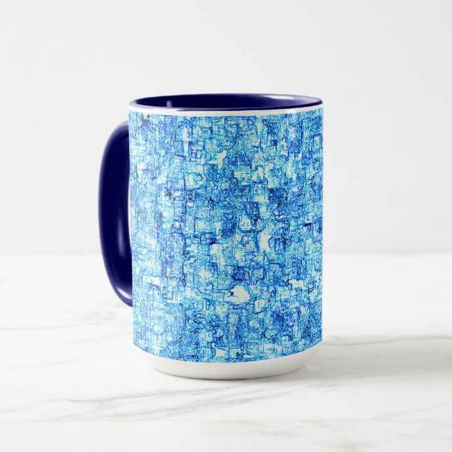 Taza Pequenos entalhes em desenho como à caneta (Anverso izquierdo)