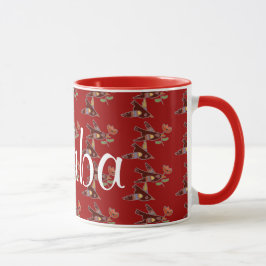 Taza Pequeños pájaros ucranianos para el bizcocho
