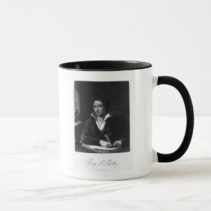 Taza Percy Bysshe Shelley, grabado por Guillermo Holl