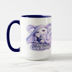 Taza Perdido en la Realidad Acogedora Conejito Esponjos