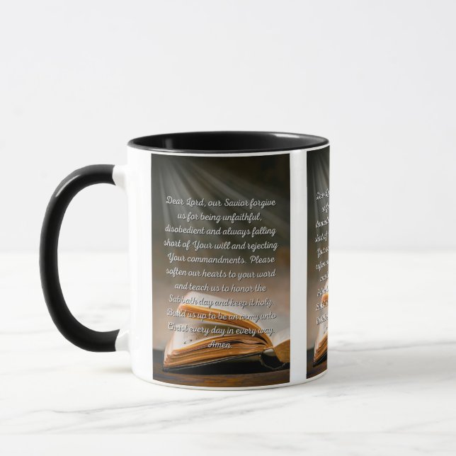 Taza Perdóname Lord Prayer Two-Tone Mug (Izquierda)