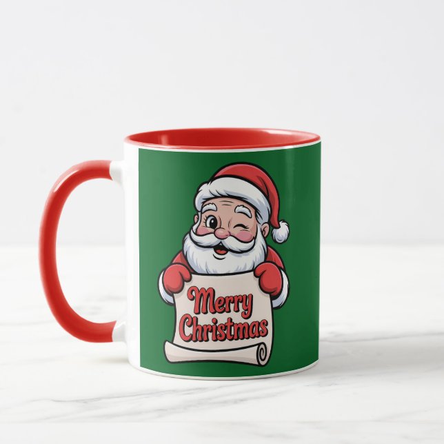 Taza Père Noël Clin d'Œil 🎅 "Merry Christmas" (Izquierda)
