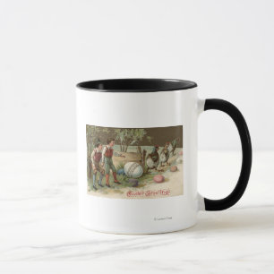 Taza Peregrinos que señalan los huevos de Pascua