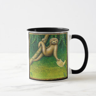 Taza perezosa de la pereza: Fínjase enfermo