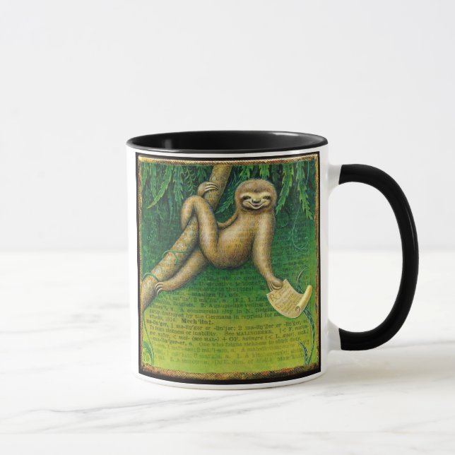 Taza perezosa de la pereza: Fínjase enfermo (Derecha)
