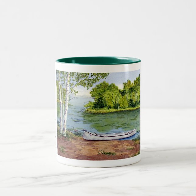 Taza perezosa del viaje de la canoa de Northwoods (Centro)