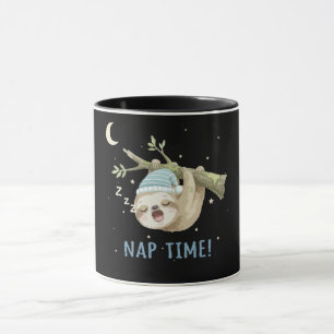 Taza Perezoso Lindo Durmiendo "Hora de la Siesta!" Dibu