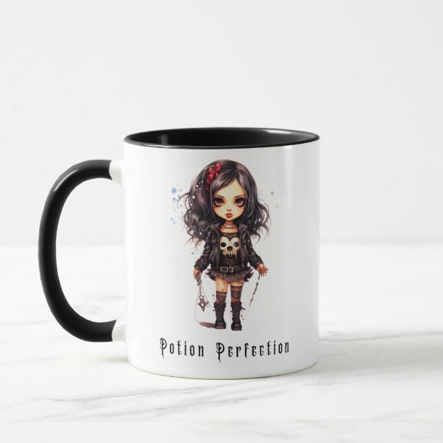 Taza Perfección de poción Chica gótico Halloween Mug (Izquierda)
