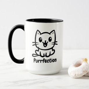 Taza Perfección, Gato Anime Muy Lindo