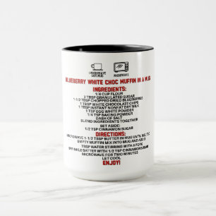 Taza Perfecto Regalo/Blueberry White Choco Muffin En Un