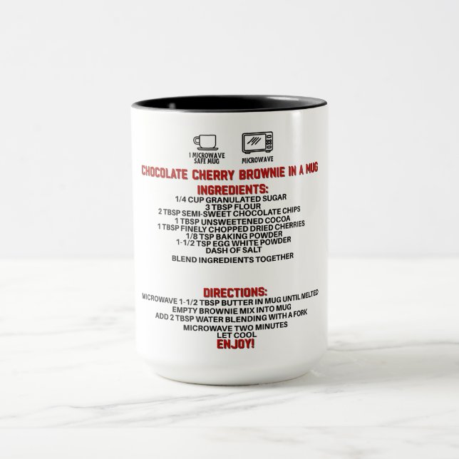 Taza Perfecto Regalo/Chocolate Brownie En Una Mug (Centro)