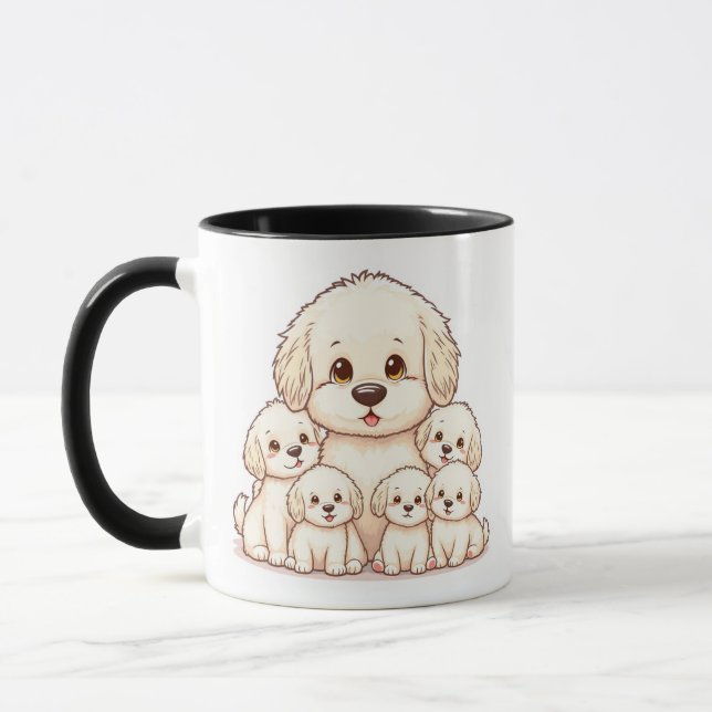 Taza Perfecto regalo para perro de la familia Bichon (Izquierda)