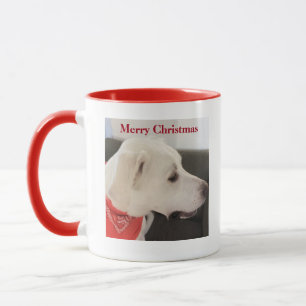 Taza Perfil corto de Navidades rojos Naranjas de perros