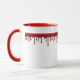 Taza Perforación del café gótico en sangre