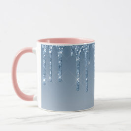 Taza Perforador de vidrio goteo de purpurina barrido