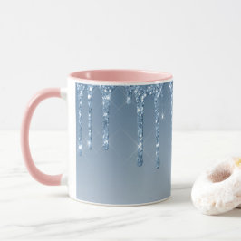 Taza Perforador de vidrio goteo de purpurina barrido