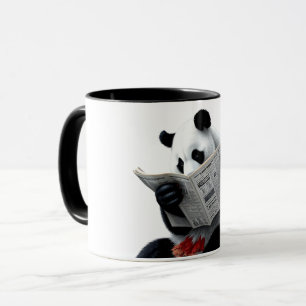 Taza Periódico de lectura Panda
